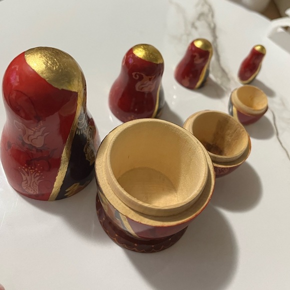 VTG RARE Trad. Russian Sergiev Posad Matryoshka Babushka Nesting Dolls 7pc - Picture 11 of 14